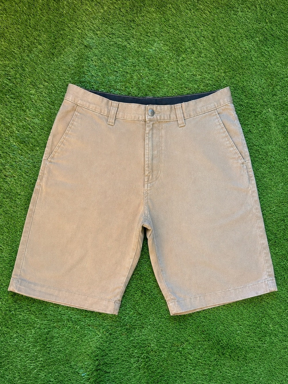 Volcom Khaki Chino Shorts Stretch Size 34